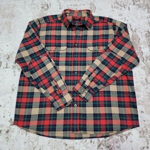 Woolly Mens XL Plaid Button Up